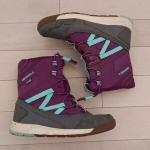 Merrell Kids  Snow Crush Waterproof Snow Boots Purple & Blue Size 4M